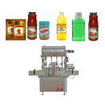 Μηχανή πλήρωσης κέτσαπ τεσσάρων ακροφυσίων, μηχανή συσκευασίας σάλτσας για γυάλινο μπουκάλι