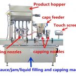 Μηχανή πλήρωσης μελιού υψηλής ακρίβειας για γυάλινο ή πλαστικό μπουκάλι 500ml / 1000ml