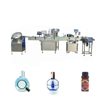 Εργοστασιακός εξοπλισμός πλήρωσης για μηχάνημα πλήρωσης υγρού αιθέριου ελαίου ηλεκτρονικών υγρών ηλεκτρικών τσιγάρων