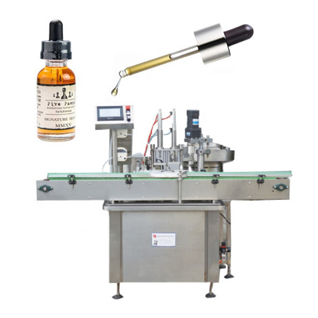 Μηχανή συσκευασίας μηχανής πλήρωσης υγρού υψηλού ιξώδους για φιαλίδια λαδιού τσιγάρου με ελεγχόμενο PLC