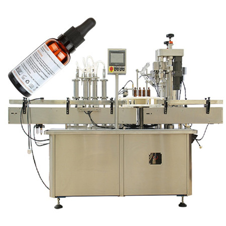 Πλαστική e-liquid 60ml E Juice Flavour Filling Machine Μηχανή πλήρωσης χυμού ατμού 10ml με Siemens PLC