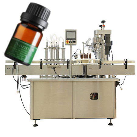 Φαρμακευτική μηχανή πλήρωσης υγρών με μηχανή πλήρωσης φιαλών και μηχανή ετικετών αυτόματη μηχανή πλήρωσης φιαλών