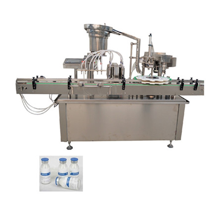 Γραμμή μηχανής πλήρωσης και κάλυψης υγρού υψηλής ταχύτητας για πληρωτικό μπουκάλι υγρού φιαλιδίου σιροπιού